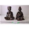 Image 1 : (2) Ceramic People Statues