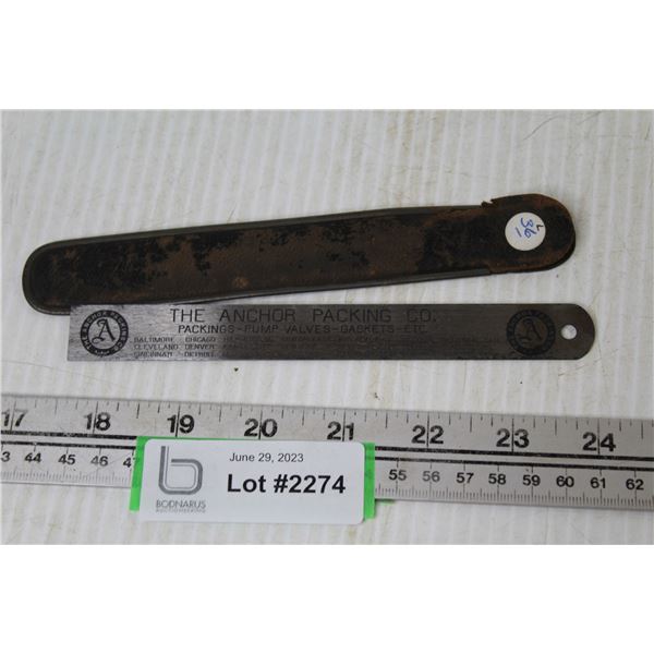 Lufkin No.2702 6  Steel Advertising Ruler