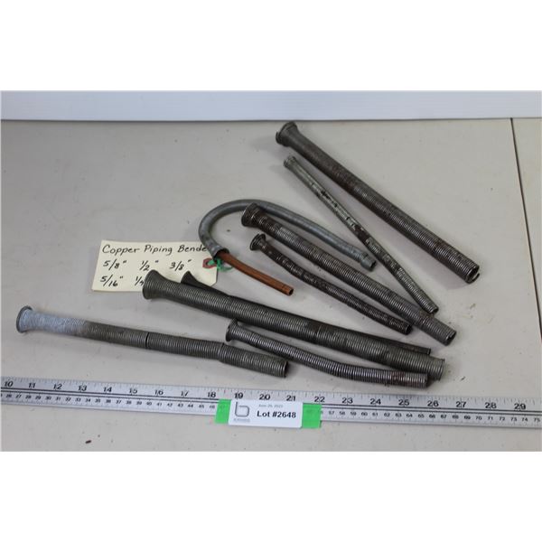 Copper Pipe Bending Springs (various sizes)