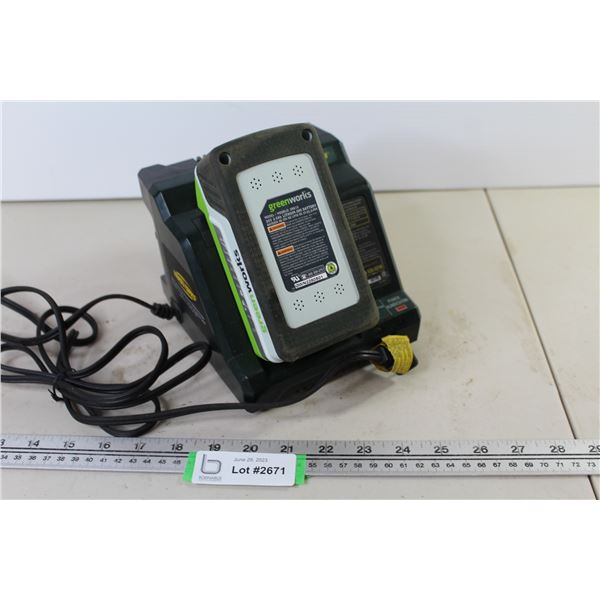 Green Works Battery & Charger