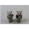Image 2 : Pig Figurine Salt and Shakers + Chicken with Eggs Salt and Pepper Shaker + Metal Tin Container
