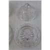 Image 2 : (3) Pin Wheel Crystal Butter Dishes