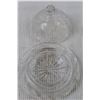 Image 3 : (3) Pin Wheel Crystal Butter Dishes