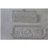 Image 4 : (3) Pin Wheel Crystal Butter Dishes