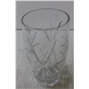 Image 2 : (2) Pin Wheel Crystal Vases