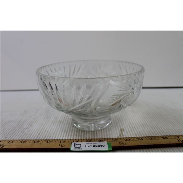 Pin Wheel Crystal Bowl