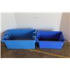 Image 4 : *32 x 18 x 12 Blue Tub + 25 x 16 x 11 Blue Tub