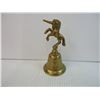 Image 3 : (4) Pieces Brass-Candle Holder, Unicorn Bell and (2) Ornaments