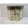 Image 3 : Glass and Brass Curio Cabinet and Ornaments and Brass Butterflies Candle Holder