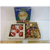 Image 1 : Vintage Christmas- Tree Top and (2) Boxes of Bulbs