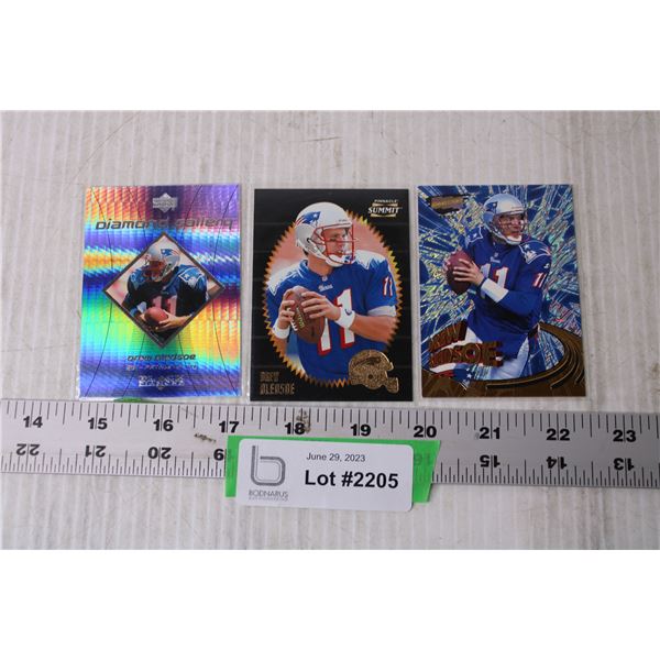 (3) NFL Drew Bledsoe Trading Cards