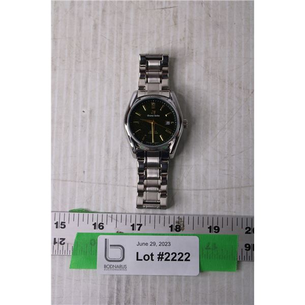 Grand Seiko  Evolution 9,  Watch with Green Face (Replica, Not Authenticated)