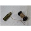 Image 4 : Vintage Brass Plumb Bob w/Wooden Spool