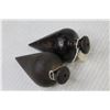 Image 2 : (2) Vintage Iron Plumb Bobs