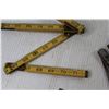 Image 4 : Vintage 72" Metal Ruler - 72" Folding Wooden Ruler