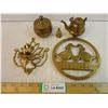 Image 1 : (5) Pieces of Assorted Brass