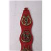 Image 2 : Four Horse Medallions on Red Leather Strap