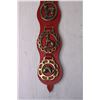 Image 3 : Four Horse Medallions on Red Leather Strap