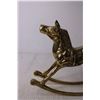 Image 2 : Large Brass Rocking Horse