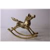 Image 4 : Large Brass Rocking Horse