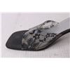 Image 3 : Women's Jolie Victoria Black and Silver Lucite Slide Shoes - Size 9