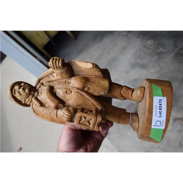 Quebec Carved Fisherman