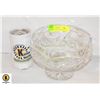 Image 1 : CRYSTAL FOOTED SERVING BOWL