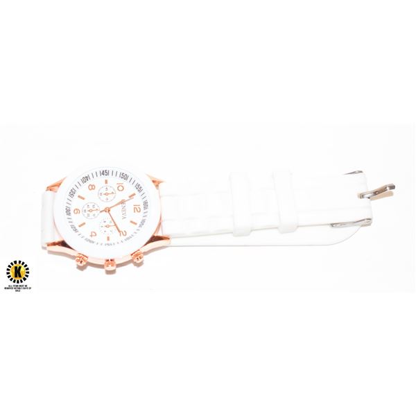 BRAND NEW GENEVA LADIES WHITE WATCH