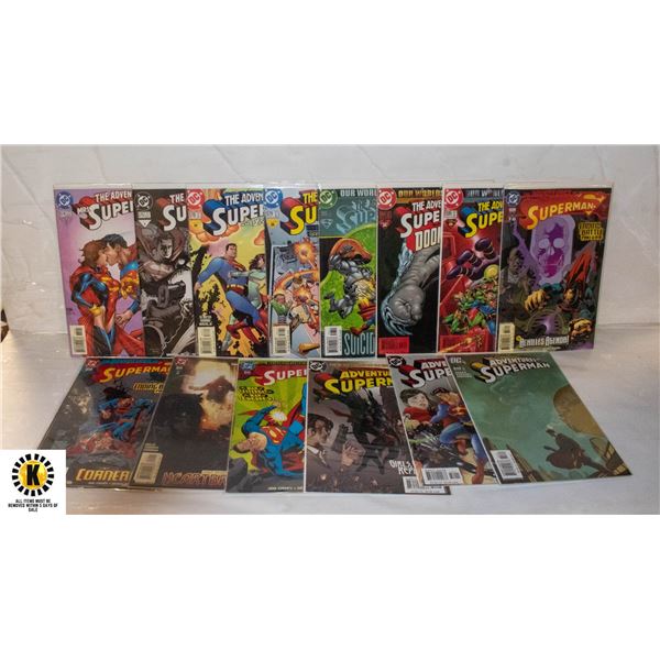 DC ADVENTURES OF SUPERMAN #574-646 COMIC LOT