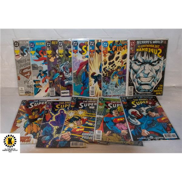 DC ADVENTURES OF SUPERMAN #501-515 COMIC LOT