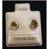 BZ511-80 SILVER CITRINE EARRINGS