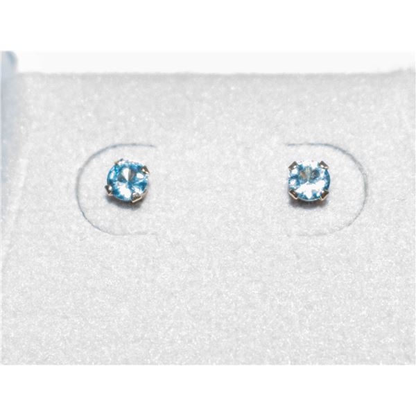 BZ511-84 14K YELLOW GOLD GENUINE GEMSTON EARRINGS