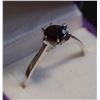 Image 1 : BZ511-78 SILVER GARNET SIZE 6 RING