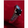 BZ511-59 SILVER BLACK ONYX SIZE 6 RING