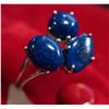 Image 1 : BZ511-68 SILVER LAPIS 6.1 CT RING