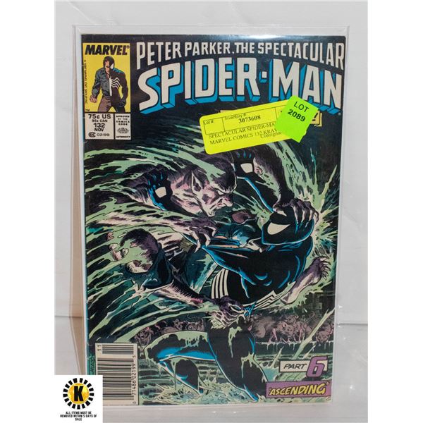 SPECTACULAR SPIDER-MAN MARVEL COMICS 132 KRAVENS