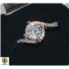 LADIES 0.75 CT CZ WITH CLEAR ACCENTS