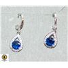 Image 1 : DANGLING 0.75 CT CZ CENTER SAPPHIRE COLOR