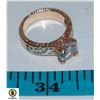 Image 1 : LADIES TWO TONE WITH 3.5 CT CZ SIZE 10