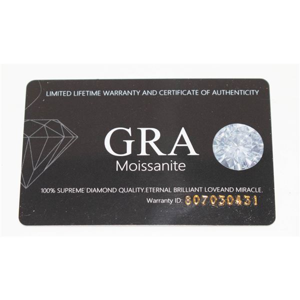 GRA CERTIFIED 1 CT MOISSANITE VVS F