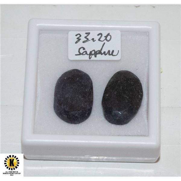 33.2 CT OVAL SAPPHIRE COLOR ENHANCED