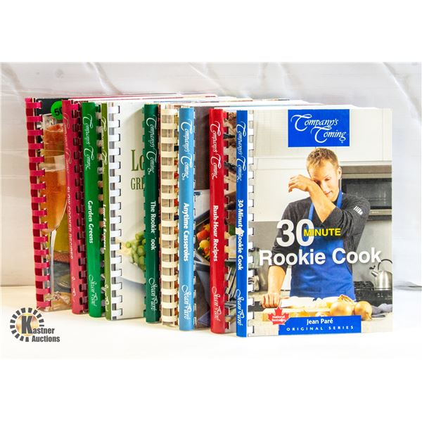 LOT OF 9 COMPANY'S COMING COOKBOOKS