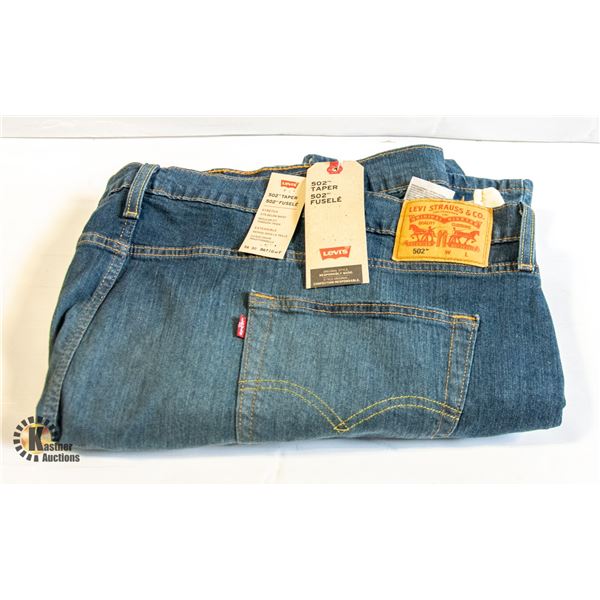 NEW LEVI'S 502 JEANS 56 30