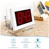 Image 1 : NEW KWANWA WHITE WALL DIGITAL CLOCK WITH ALARM