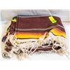 Image 1 : HANDMADE INDIGENOUS STYLE THROW BLANKET