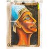 Image 1 : KING TUT PAINTING ON PAPYRUS 24X16