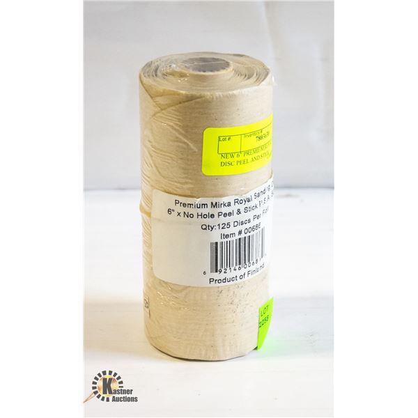 NEW 6" PREMIUM ROYAL SANDING DISC PEEL AND STICK