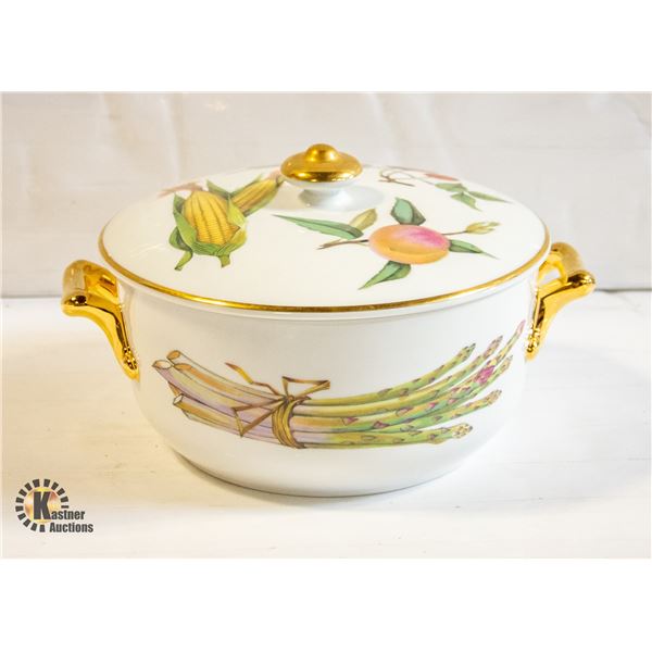 EVESHAM CHINA LIDDED VEGETABLE DISH