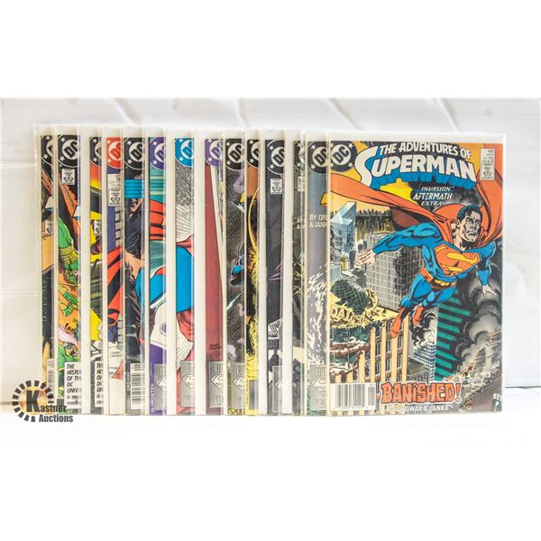 DC ADVENTURES OF SUPERMAN #425-450 COMIC LOT