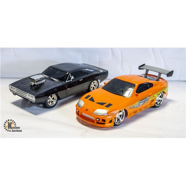 PAIR OF MODEL CARS 69 CHARGER & NISSAN SKYLINE